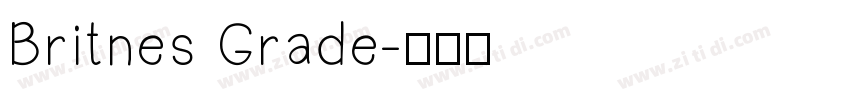 Britnes Grade字体转换
